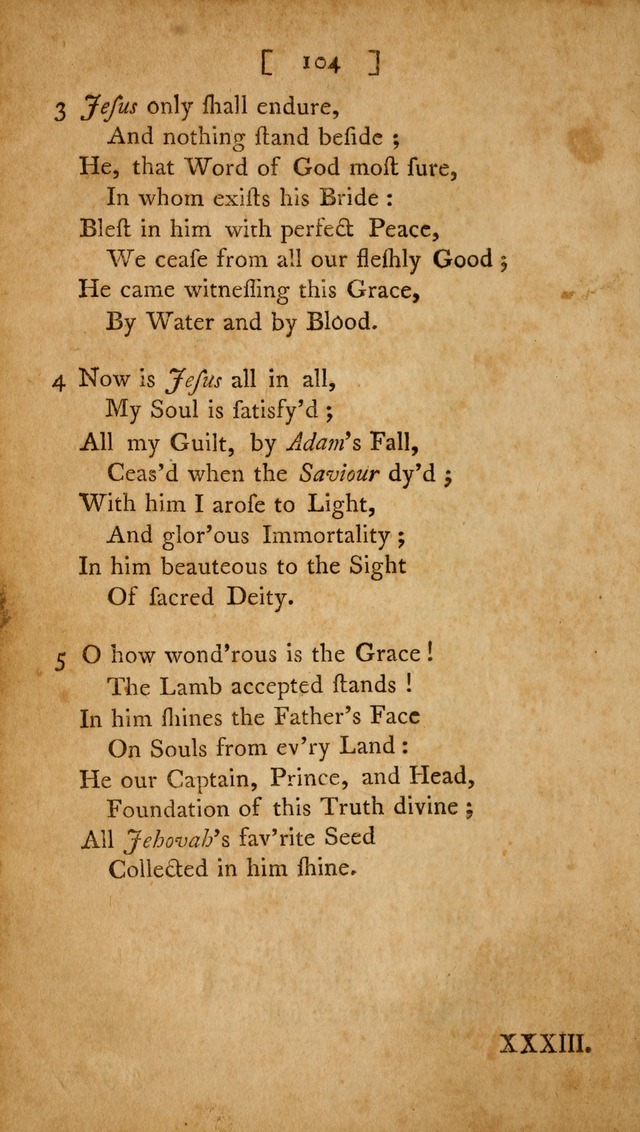 Christian Hymns, Poems, and Spiritual Songs: sacred to the praise of God our Saviour page 104