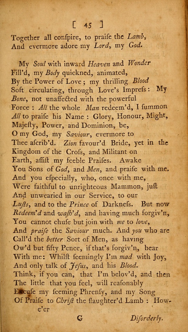 Christian Hymns, Poems, and Spiritual Songs: sacred to the praise of God our Saviour page 45