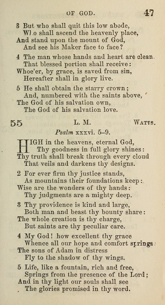 A Collection of Hymns for Public, Social, and Domestic Worship page 47