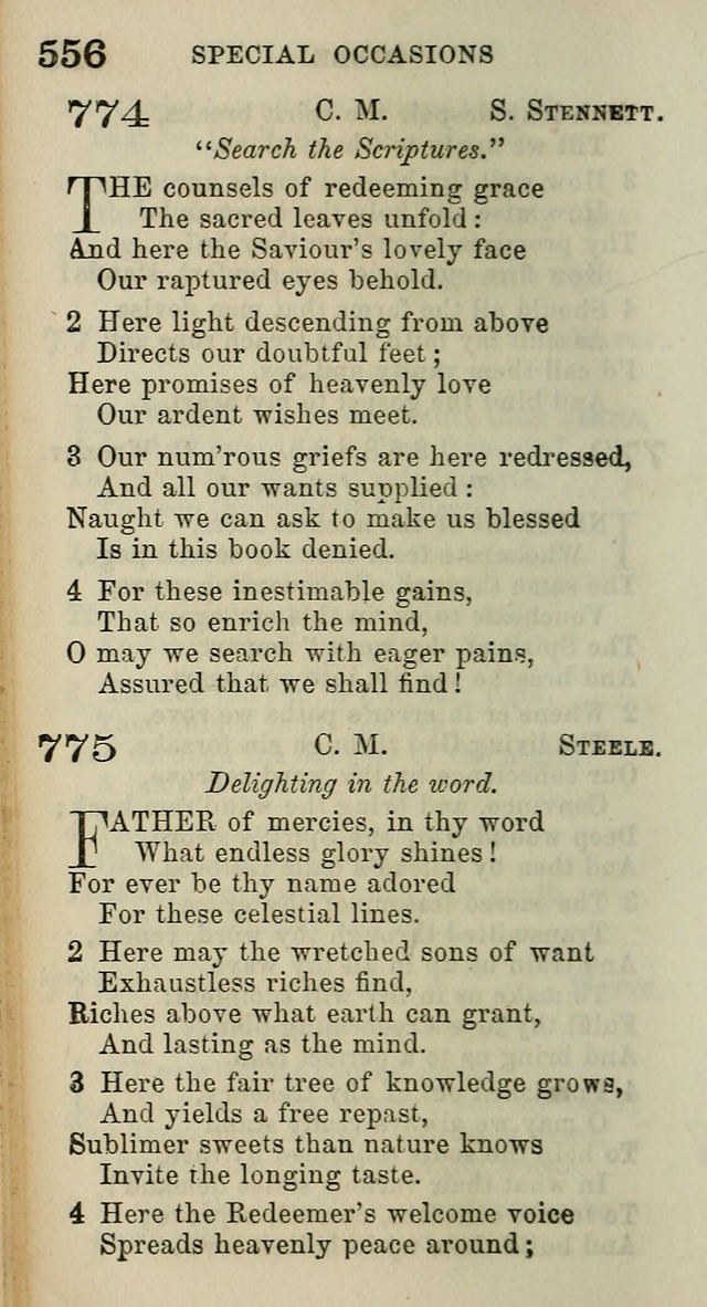 A Collection of Hymns for Public, Social, and Domestic Worship page 560