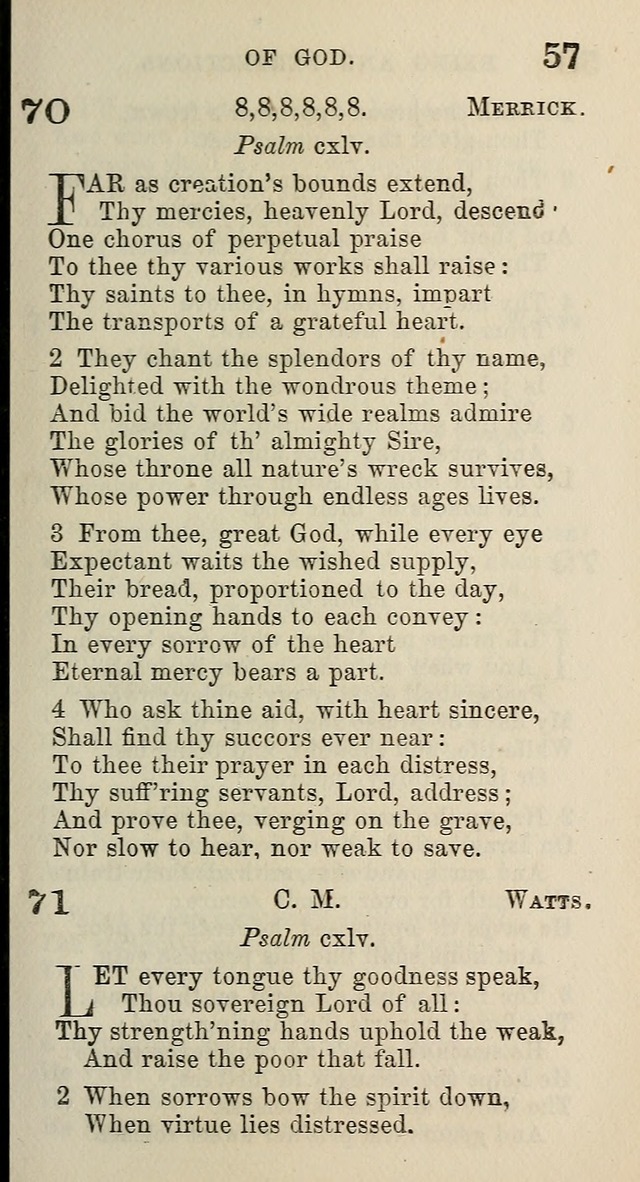 A Collection of Hymns for Public, Social, and Domestic Worship page 57