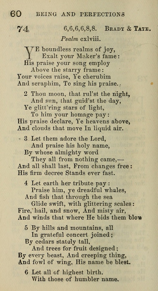 A Collection of Hymns for Public, Social, and Domestic Worship page 60