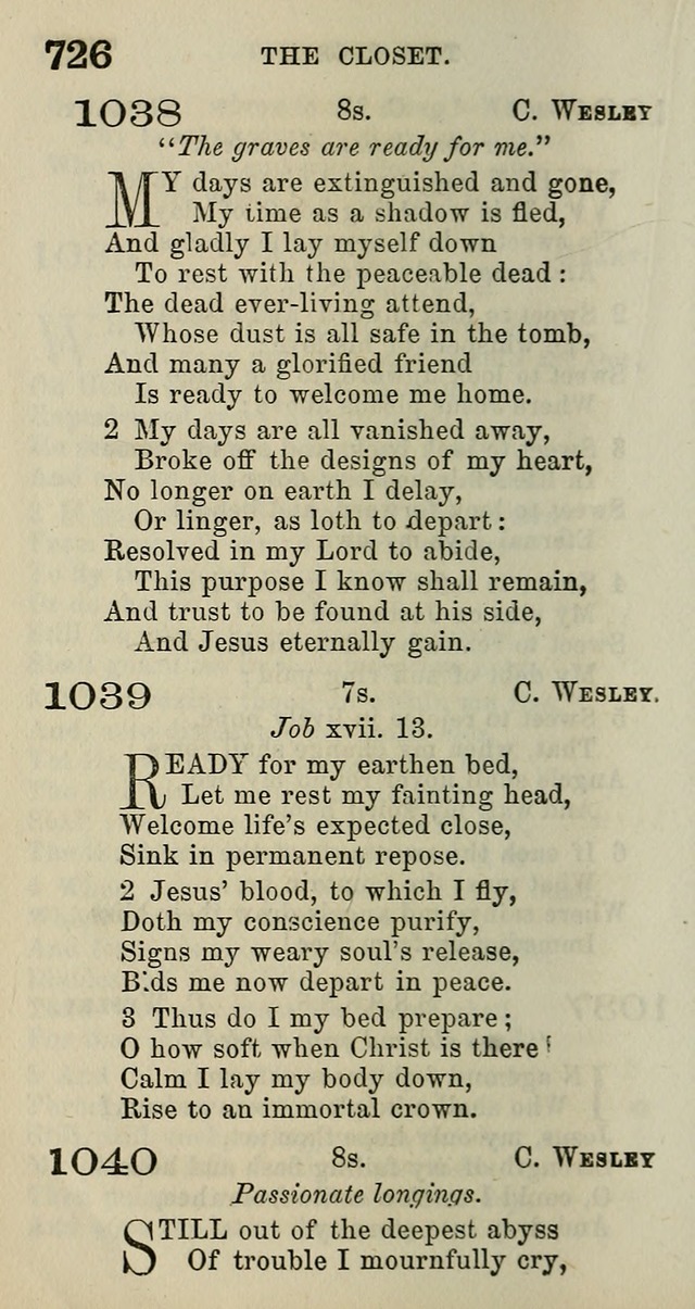 A Collection of Hymns for Public, Social, and Domestic Worship page 732