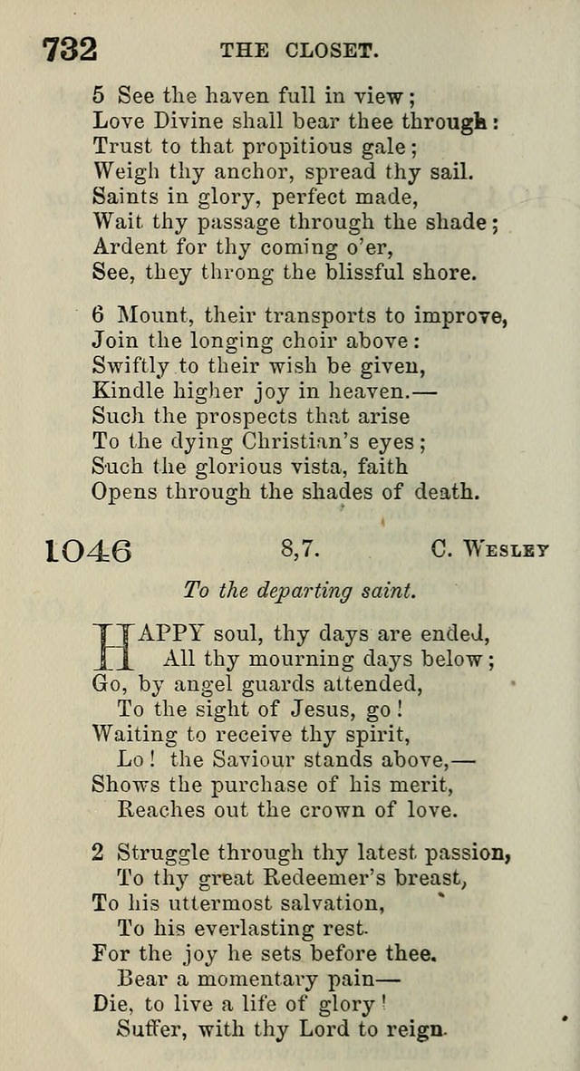 A Collection of Hymns for Public, Social, and Domestic Worship page 738