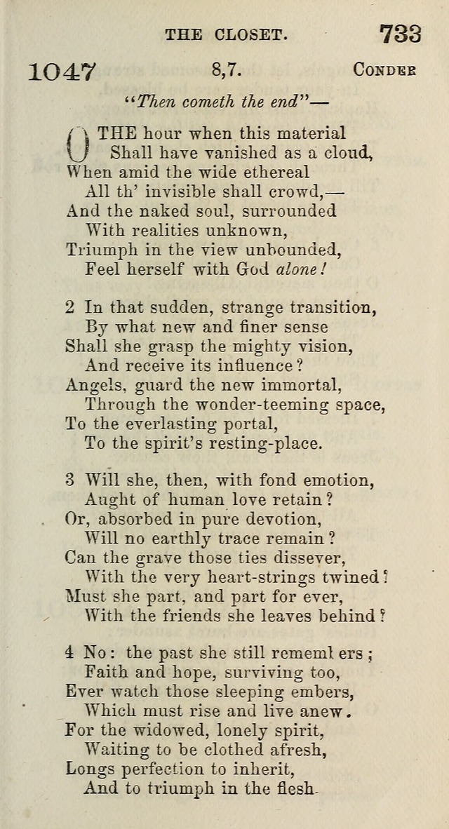 A Collection of Hymns for Public, Social, and Domestic Worship page 739