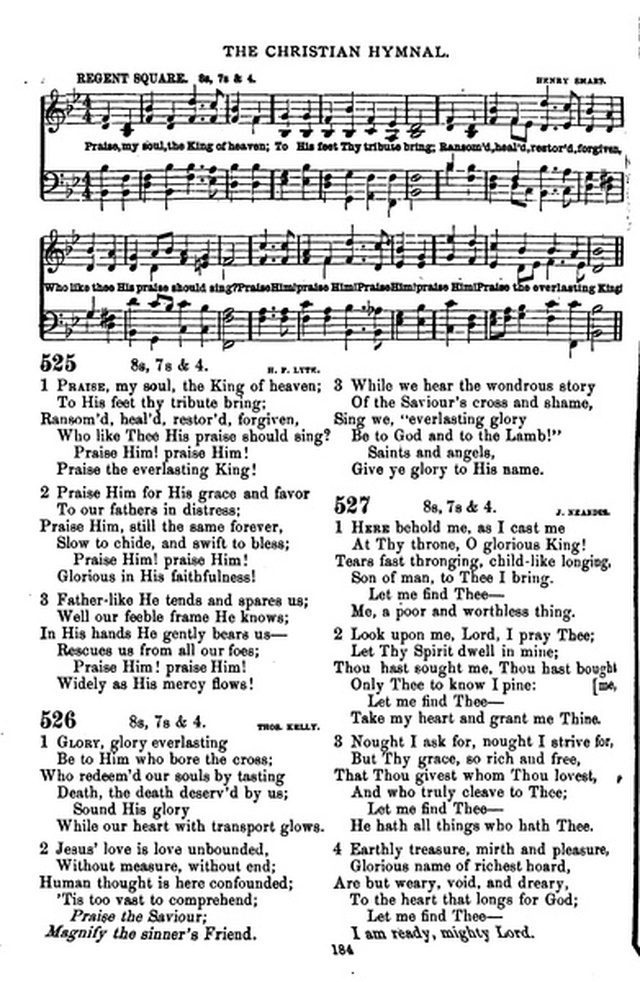 The Christian hymnal: a collection of hymns and tunes for congregational and social worship; in two parts (Rev.) page 184
