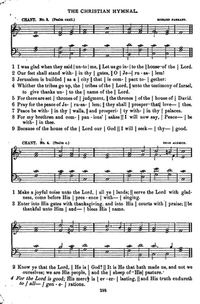 The Christian hymnal: a collection of hymns and tunes for congregational and social worship; in two parts (Rev.) page 298
