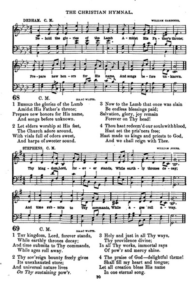 The Christian hymnal: a collection of hymns and tunes for congregational and social worship; in two parts (Rev.) page 30