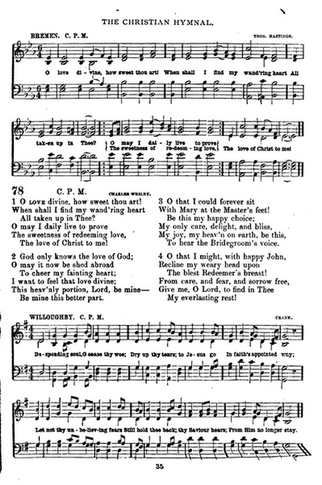 The Christian hymnal: a collection of hymns and tunes for congregational and social worship; in two parts (Rev.) page 35