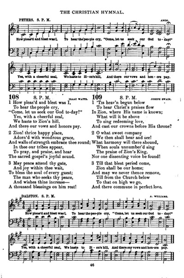 The Christian hymnal: a collection of hymns and tunes for congregational and social worship; in two parts (Rev.) page 46
