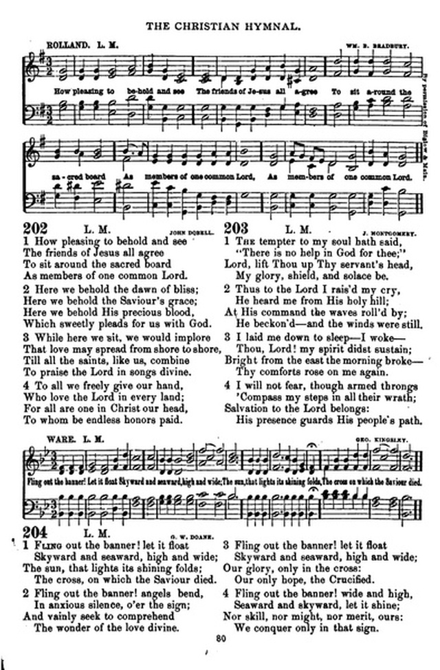The Christian hymnal: a collection of hymns and tunes for congregational and social worship; in two parts (Rev.) page 80