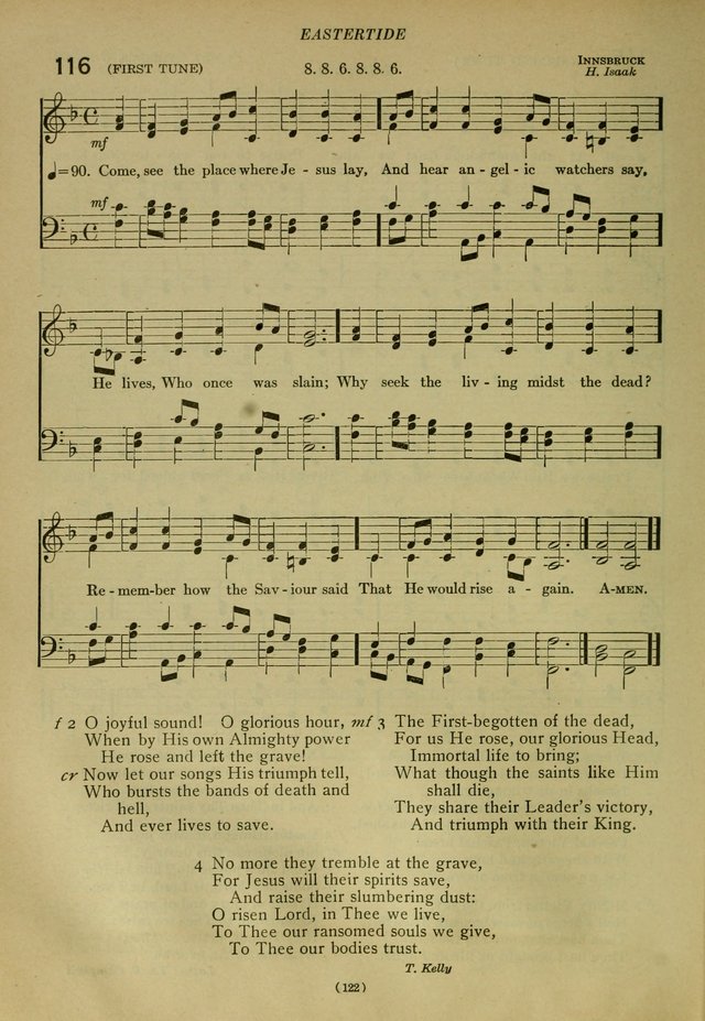 The Church Hymnal: containing hymns approved and set forth by the general conventions of 1892 and 1916; together with hymns for the use of guilds and brotherhoods, and for special occasions (Rev. ed) page 123