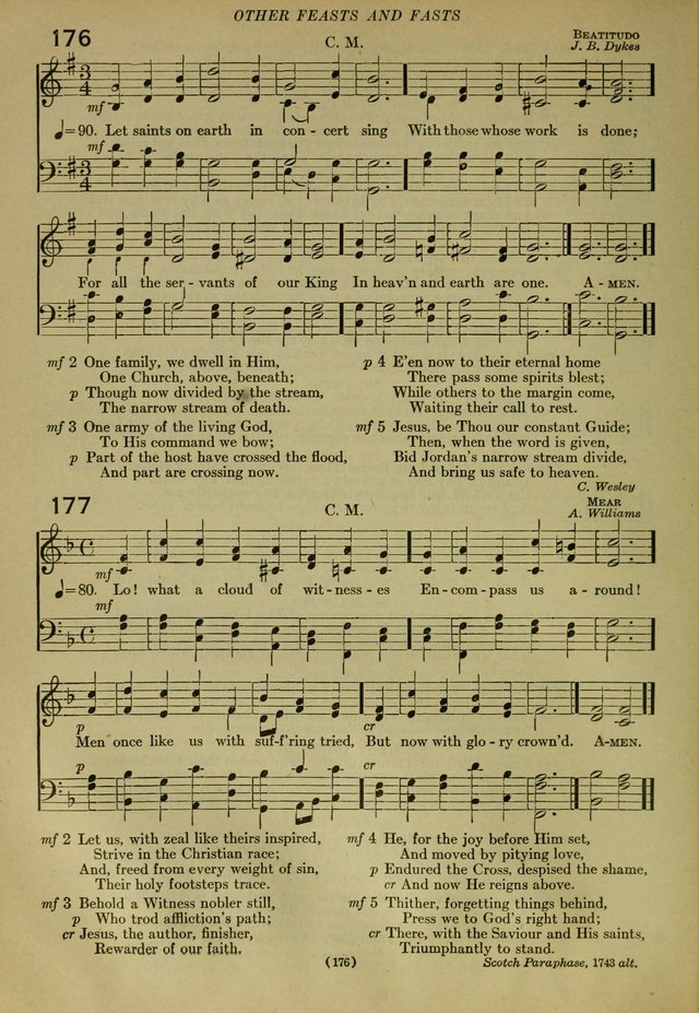 The Church Hymnal: containing hymns approved and set forth by the general conventions of 1892 and 1916; together with hymns for the use of guilds and brotherhoods, and for special occasions (Rev. ed) page 177