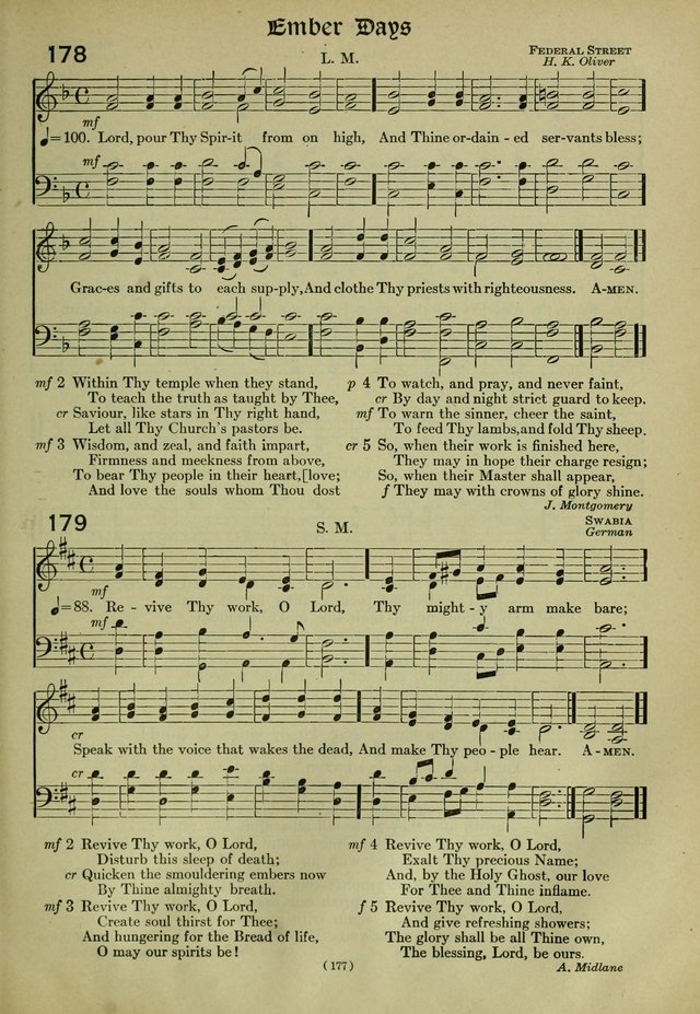 The Church Hymnal: containing hymns approved and set forth by the general conventions of 1892 and 1916; together with hymns for the use of guilds and brotherhoods, and for special occasions (Rev. ed) page 178