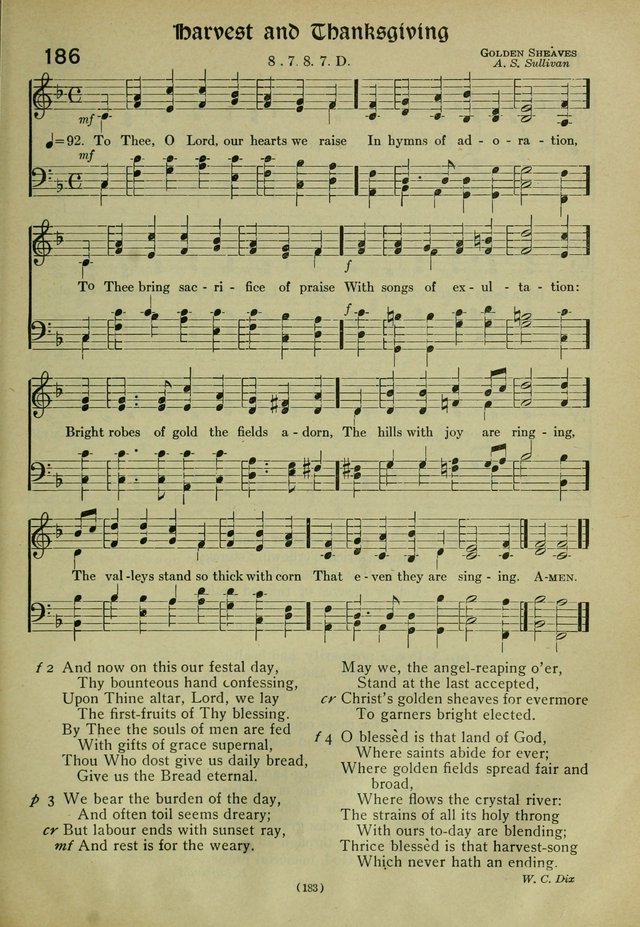 The Church Hymnal: containing hymns approved and set forth by the general conventions of 1892 and 1916; together with hymns for the use of guilds and brotherhoods, and for special occasions (Rev. ed) page 184