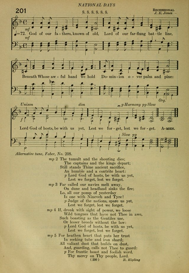 The Church Hymnal: containing hymns approved and set forth by the general conventions of 1892 and 1916; together with hymns for the use of guilds and brotherhoods, and for special occasions (Rev. ed) page 201