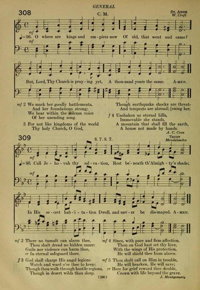 The Church Hymnal: containing hymns approved and set forth by the general conventions of 1892 and 1916; together with hymns for the use of guilds and brotherhoods, and for special occasions (Rev. ed) page 291