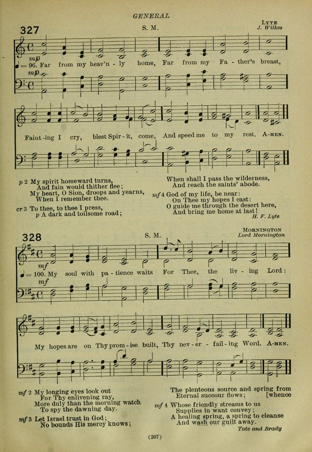 The Church Hymnal: containing hymns approved and set forth by the general conventions of 1892 and 1916; together with hymns for the use of guilds and brotherhoods, and for special occasions (Rev. ed) page 308