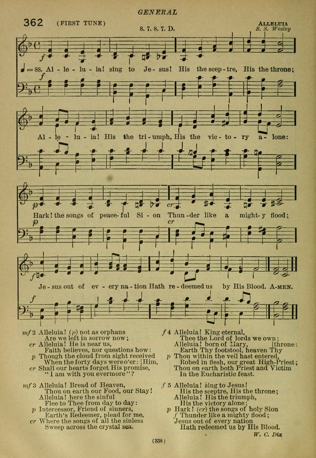 The Church Hymnal: containing hymns approved and set forth by the general conventions of 1892 and 1916; together with hymns for the use of guilds and brotherhoods, and for special occasions (Rev. ed) page 339