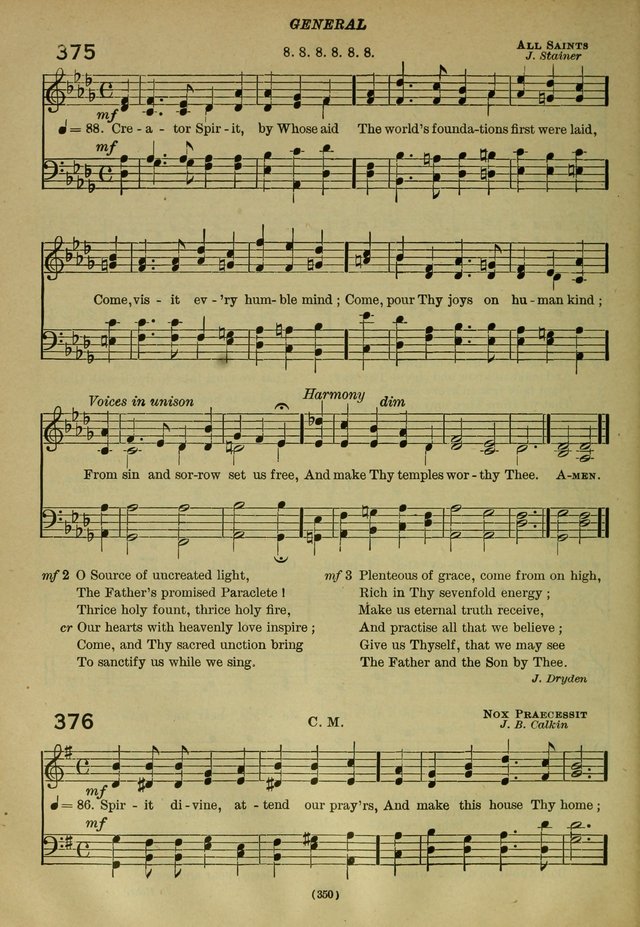 The Church Hymnal: containing hymns approved and set forth by the general conventions of 1892 and 1916; together with hymns for the use of guilds and brotherhoods, and for special occasions (Rev. ed) page 351