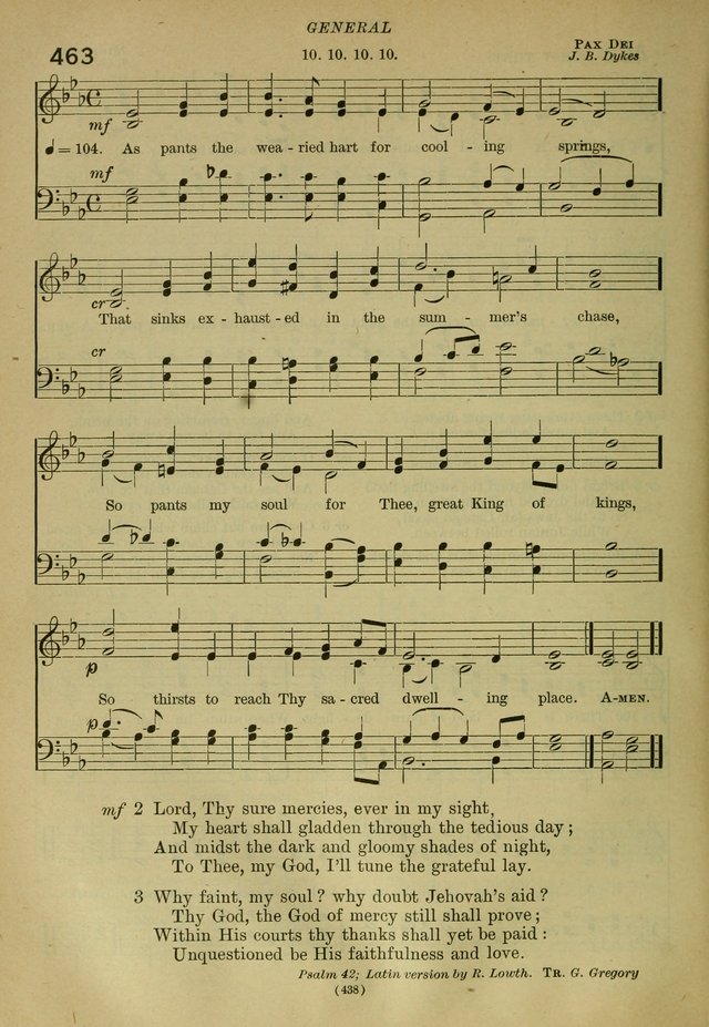 The Church Hymnal: containing hymns approved and set forth by the general conventions of 1892 and 1916; together with hymns for the use of guilds and brotherhoods, and for special occasions (Rev. ed) page 439