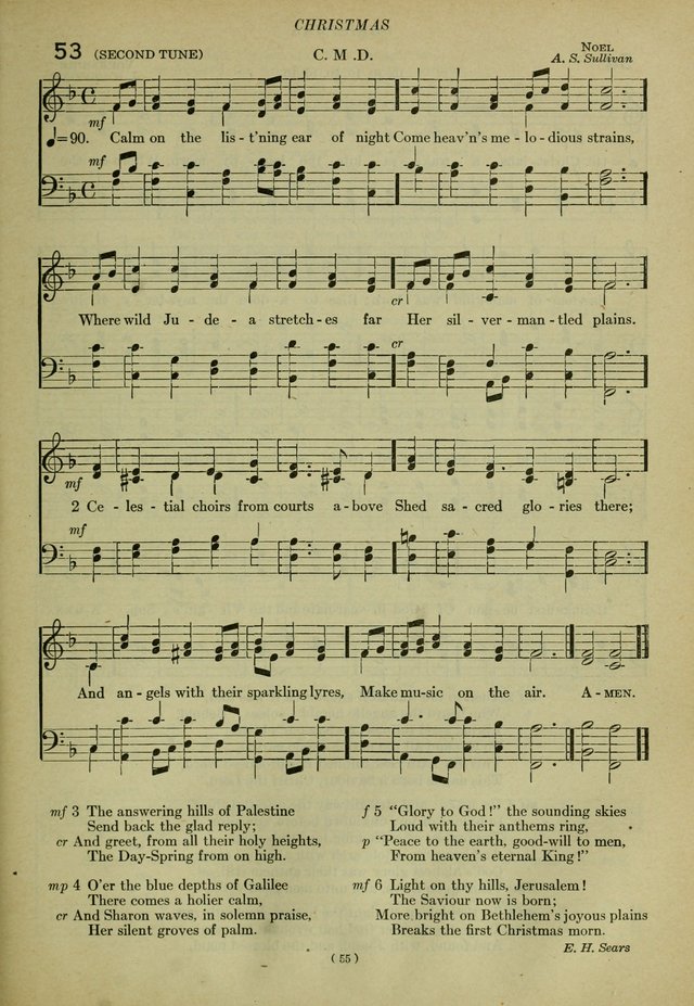The Church Hymnal: containing hymns approved and set forth by the general conventions of 1892 and 1916; together with hymns for the use of guilds and brotherhoods, and for special occasions (Rev. ed) page 56