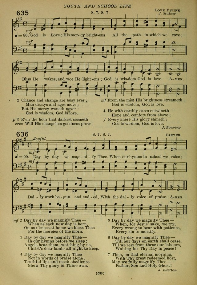 The Church Hymnal: containing hymns approved and set forth by the general conventions of 1892 and 1916; together with hymns for the use of guilds and brotherhoods, and for special occasions (Rev. ed) page 589