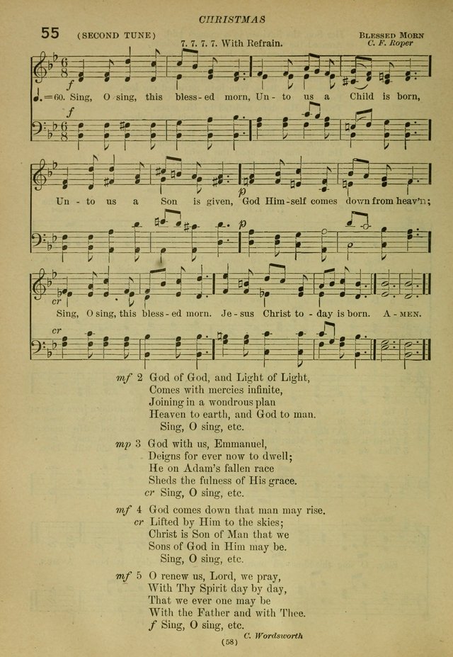 The Church Hymnal: containing hymns approved and set forth by the general conventions of 1892 and 1916; together with hymns for the use of guilds and brotherhoods, and for special occasions (Rev. ed) page 59