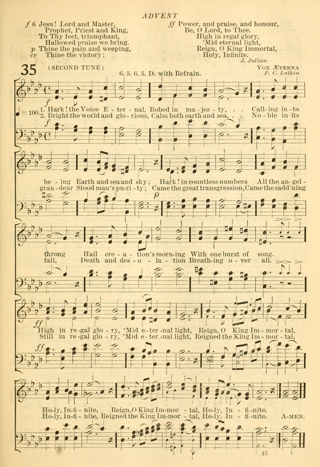 The Church Hymnal: revised and enlarged in accordance with the action of the General Convention of the Protestant Episcopal Church in the United States of America in the year of our Lord 1892... page 102