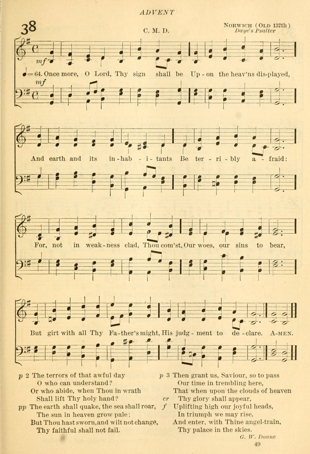 The Church Hymnal: revised and enlarged in accordance with the action of the General Convention of the Protestant Episcopal Church in the United States of America in the year of our Lord 1892... page 106
