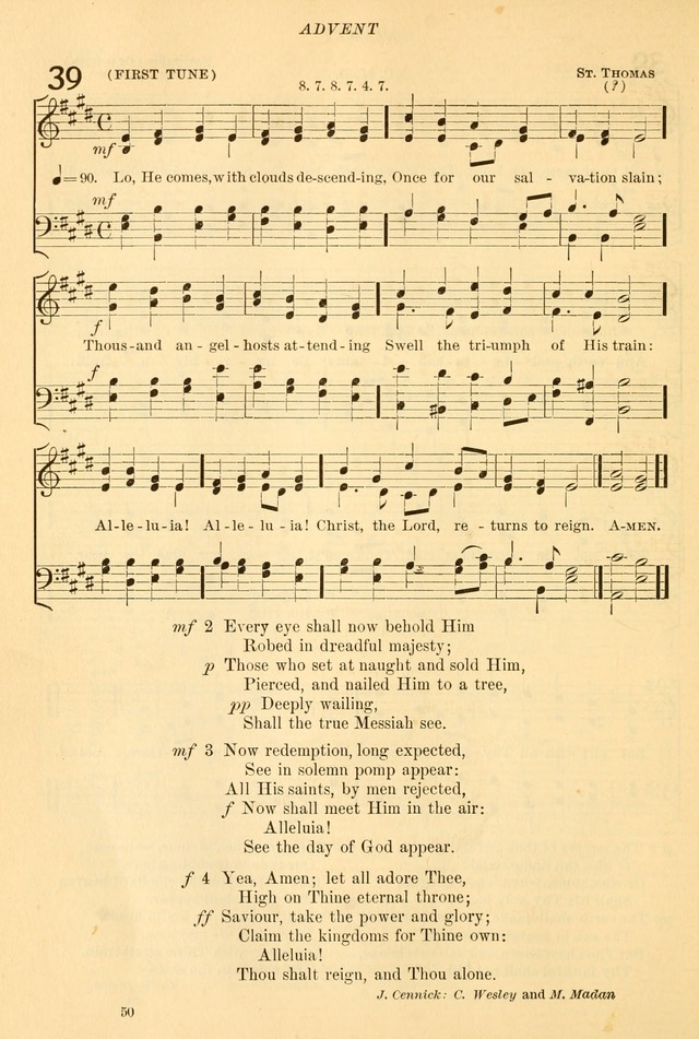 The Church Hymnal: revised and enlarged in accordance with the action of the General Convention of the Protestant Episcopal Church in the United States of America in the year of our Lord 1892... page 107