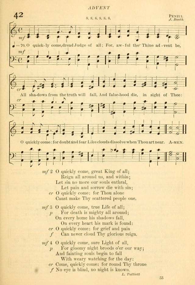 The Church Hymnal: revised and enlarged in accordance with the action of the General Convention of the Protestant Episcopal Church in the United States of America in the year of our Lord 1892... page 112