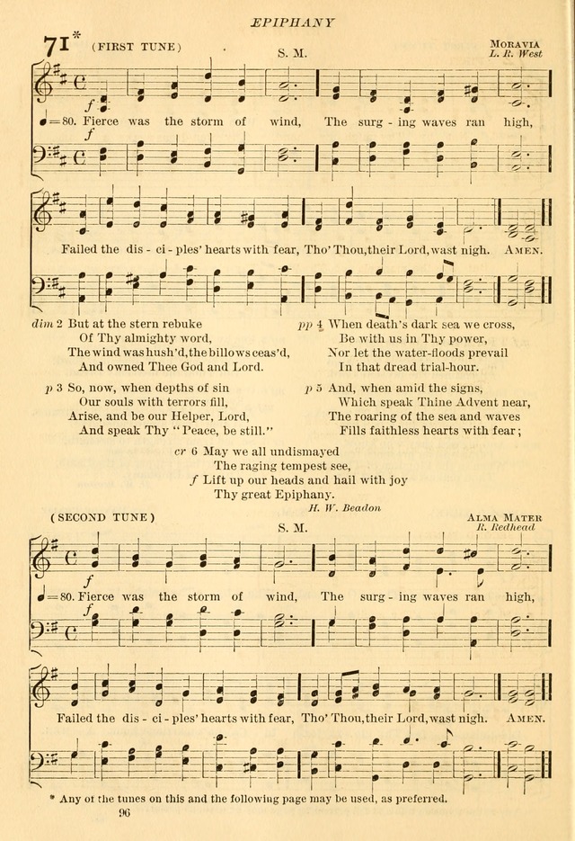 The Church Hymnal: revised and enlarged in accordance with the action of the General Convention of the Protestant Episcopal Church in the United States of America in the year of our Lord 1892... page 153