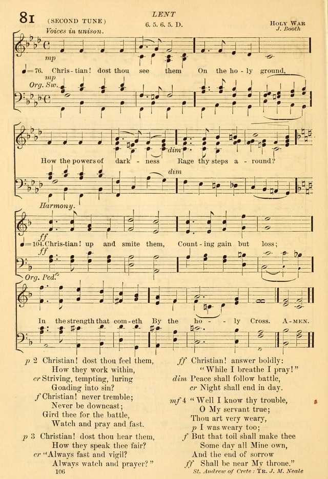 The Church Hymnal: revised and enlarged in accordance with the action of the General Convention of the Protestant Episcopal Church in the United States of America in the year of our Lord 1892... page 163