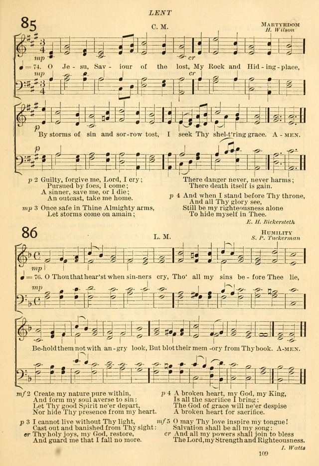 The Church Hymnal: revised and enlarged in accordance with the action of the General Convention of the Protestant Episcopal Church in the United States of America in the year of our Lord 1892... page 166