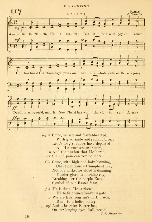 The Church Hymnal: revised and enlarged in accordance with the action of the General Convention of the Protestant Episcopal Church in the United States of America in the year of our Lord 1892... page 205