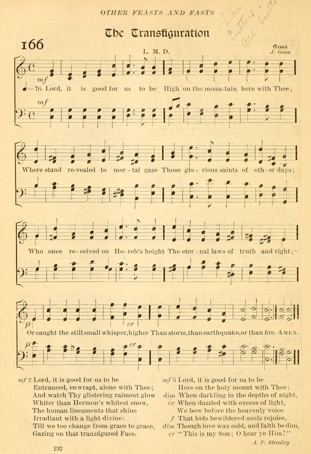 The Church Hymnal: revised and enlarged in accordance with the action of the General Convention of the Protestant Episcopal Church in the United States of America in the year of our Lord 1892... page 249