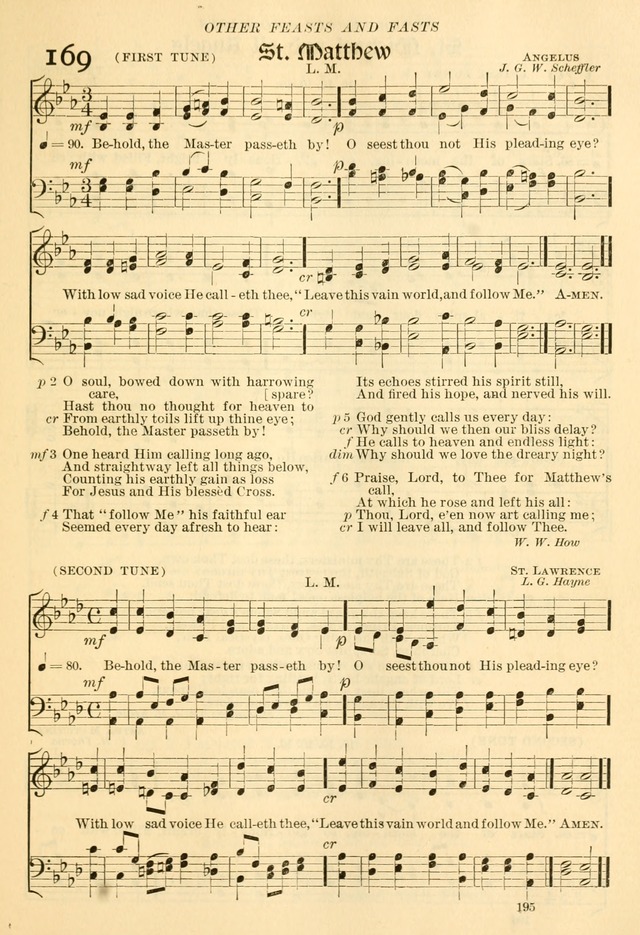 The Church Hymnal: revised and enlarged in accordance with the action of the General Convention of the Protestant Episcopal Church in the United States of America in the year of our Lord 1892... page 252