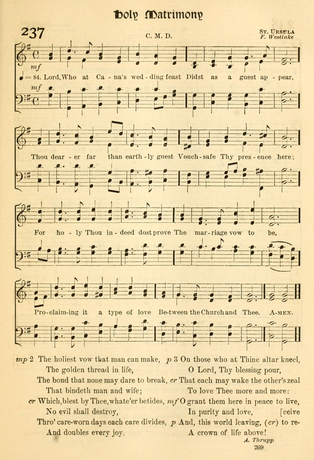 The Church Hymnal: revised and enlarged in accordance with the action of the General Convention of the Protestant Episcopal Church in the United States of America in the year of our Lord 1892... page 326