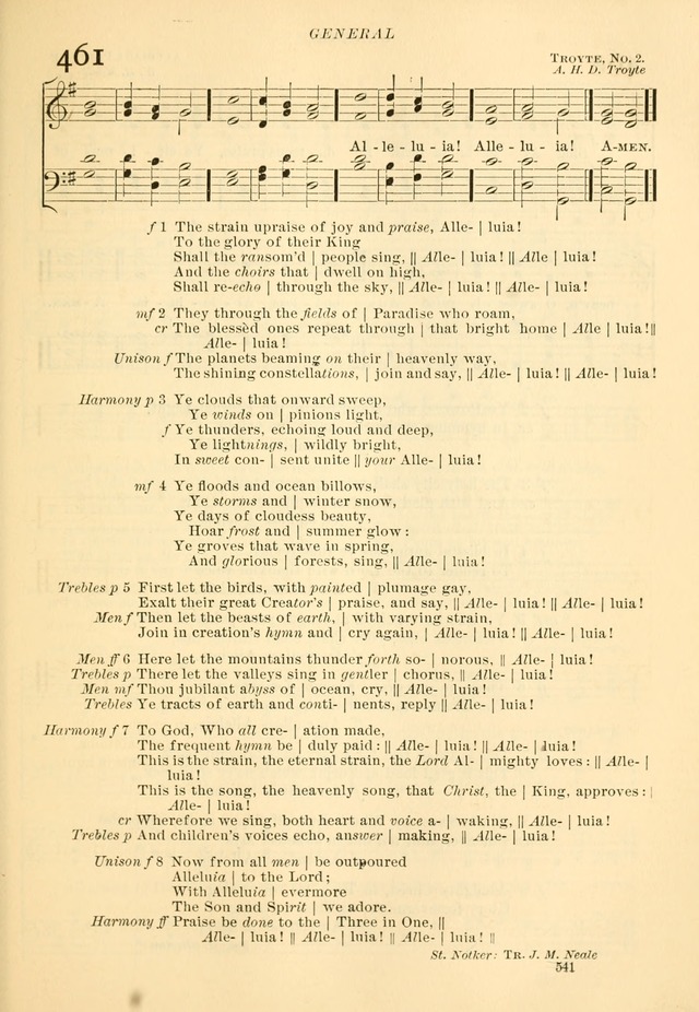 The Church Hymnal: revised and enlarged in accordance with the action of the General Convention of the Protestant Episcopal Church in the United States of America in the year of our Lord 1892... page 598