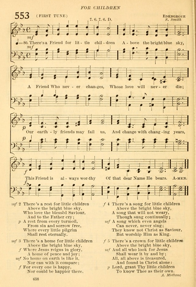 The Church Hymnal: revised and enlarged in accordance with the action of the General Convention of the Protestant Episcopal Church in the United States of America in the year of our Lord 1892... page 715