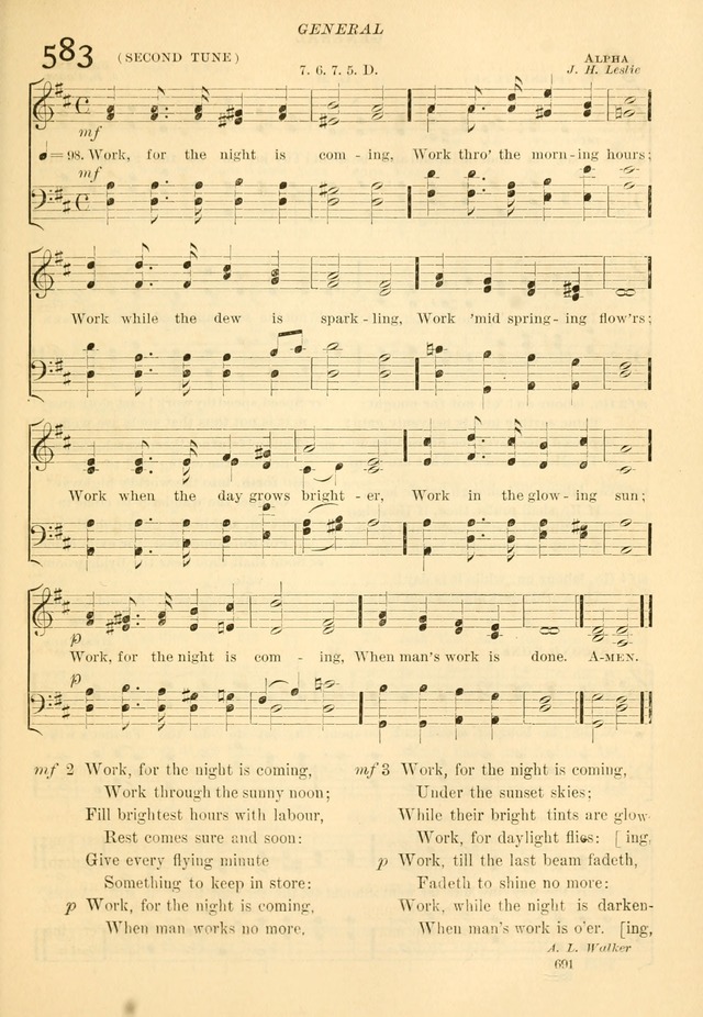 The Church Hymnal: revised and enlarged in accordance with the action of the General Convention of the Protestant Episcopal Church in the United States of America in the year of our Lord 1892... page 748
