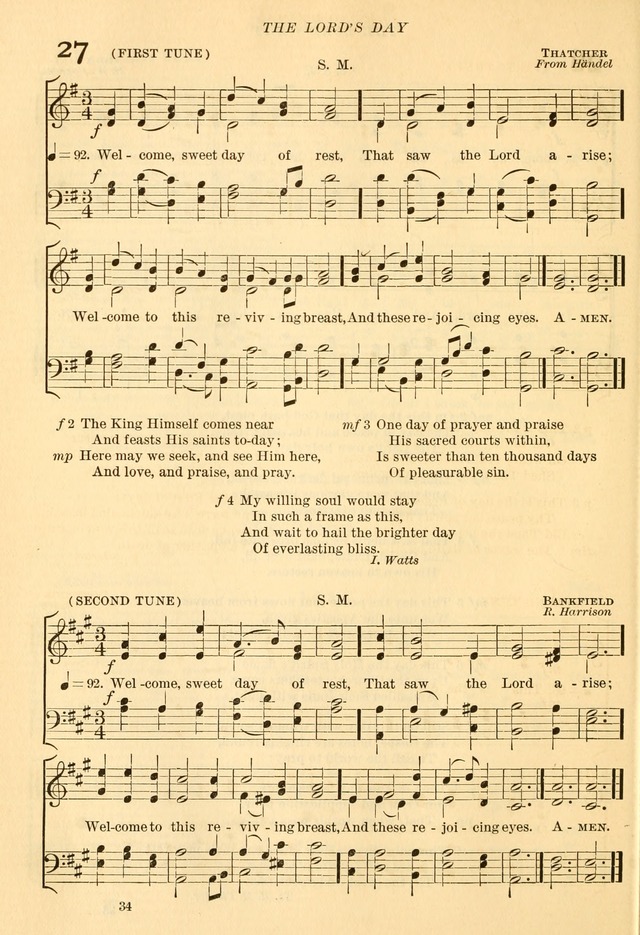 The Church Hymnal: revised and enlarged in accordance with the action of the General Convention of the Protestant Episcopal Church in the United States of America in the year of our Lord 1892... page 91