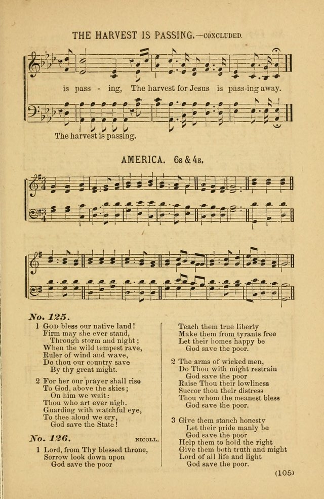 Coronation Hymns and Songs: for praise and prayer meetings, home and social singing page 105