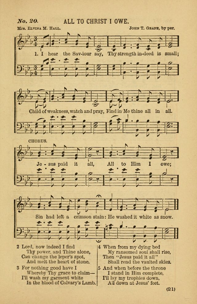 Coronation Hymns and Songs: for praise and prayer meetings, home and social singing page 21
