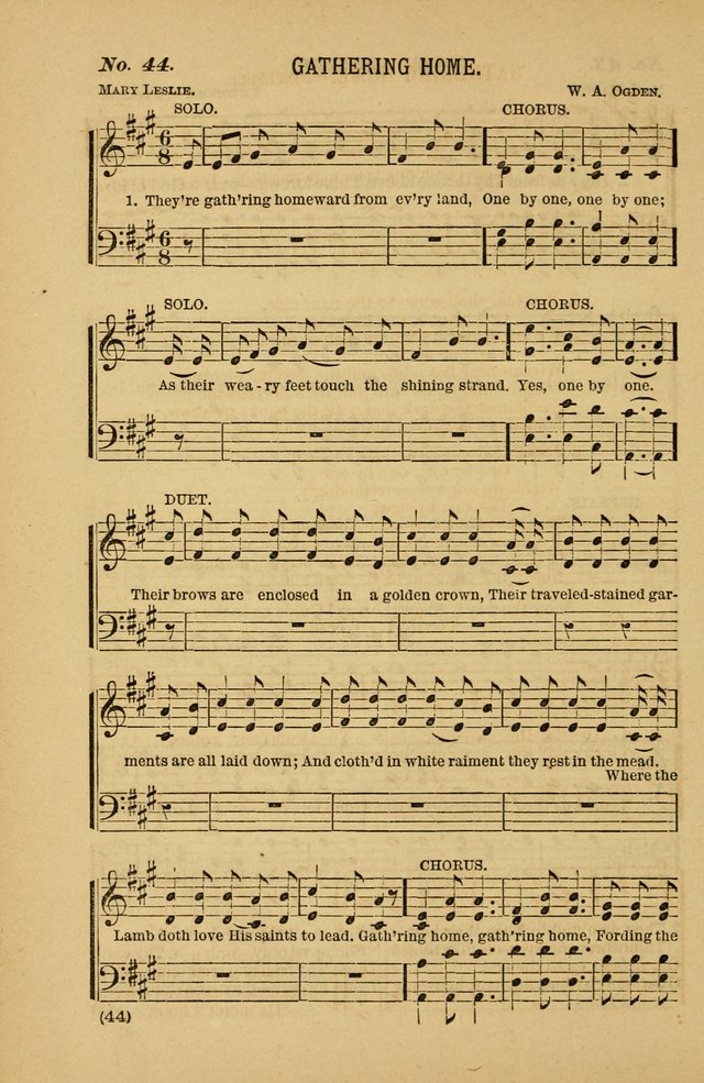 Coronation Hymns and Songs: for praise and prayer meetings, home and social singing page 44