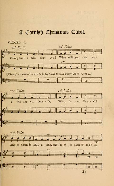 Carols, Hymns, and Songs page 27