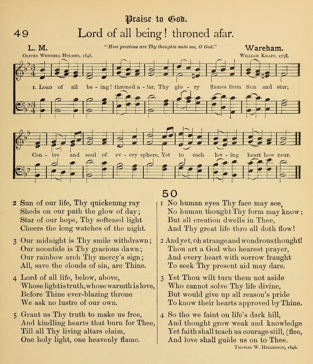 College Hymnal: a selection of Christian praise-songs for the uses of worship in universities, colleges and advanced schools. page 44