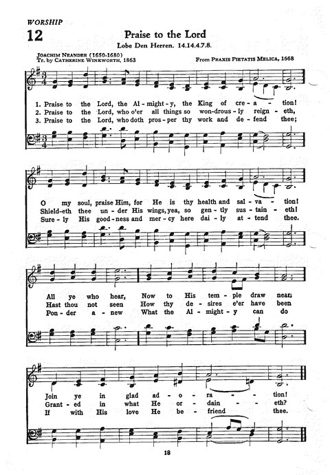 The Church Hymnal: the official hymnal of the Seventh-Day Adventist Church page 10