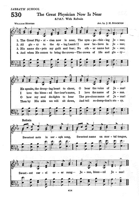 The Church Hymnal: the official hymnal of the Seventh-Day Adventist Church page 406